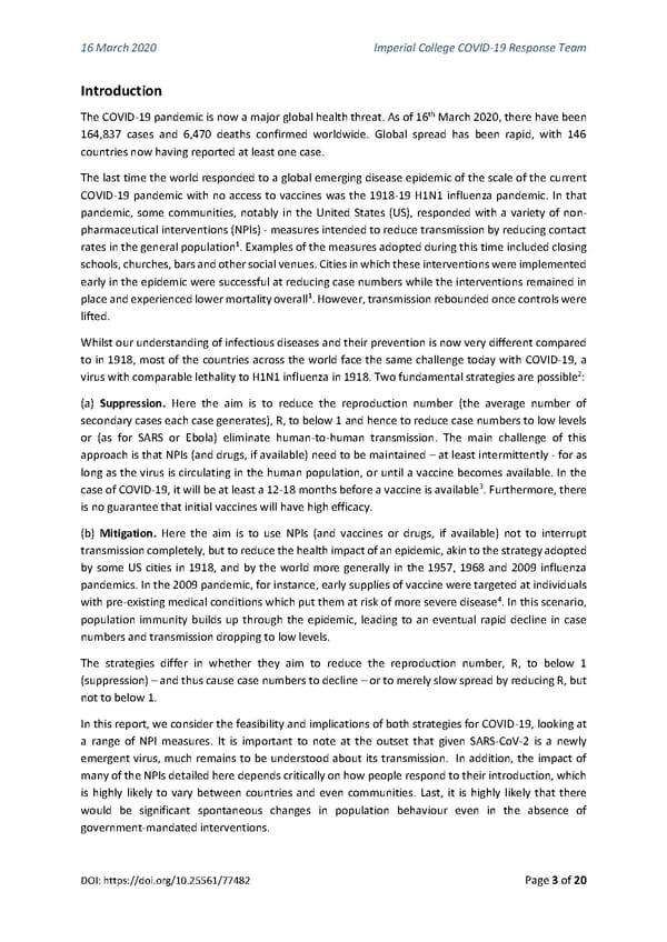 Non-Pharmaceutical Interventions to reduce COVID-19 mortality and healthcare demand - Page 3